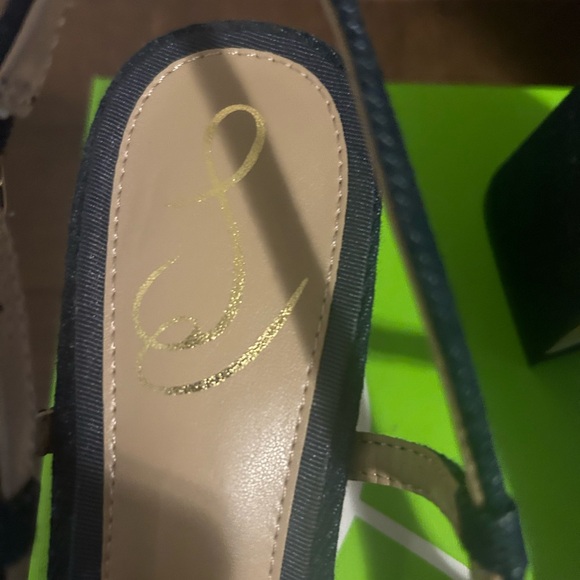 Sam Edelman Tarra Slingback Heels Blue New S 6 - Picture 10 of 10